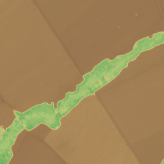 Recorte de 2.4 km do mapa de vigor em Maracaju - MS, na faixa de solo exposto